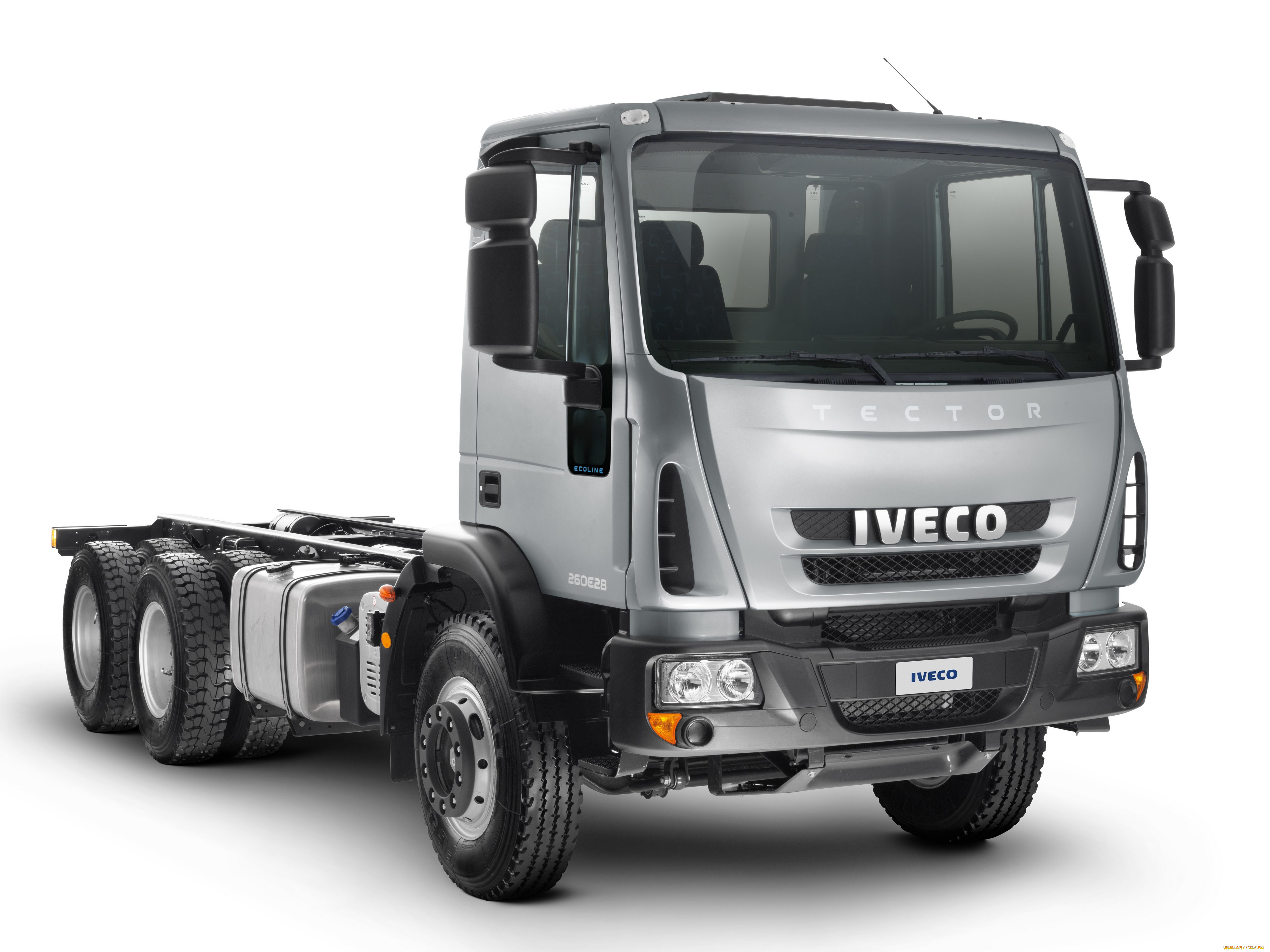 , iveco, chassis, 6x4, 260e28, tector